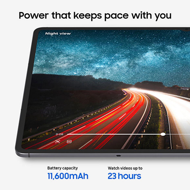 تبلت 14.6 اینچ سامسونگ مدل Galaxy Tab S11 Ultra Wi-Fi ظرفیت 256 گیگابایت و رم 12 گیگابایت، رزولوشن دوربین 13 مگاپیکسل، پشتیبانی از قلم و کیبورد