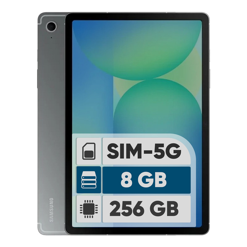 تبلت 10.9 اینچ سامسونگ مدل Galaxy Tab S10 Lite با ظرفیت 256 گیگابایت و رم 8 گیگابایت، قابلیت پشتیبانی از سیم‌ کارت، رزولوشن دوربین اصلی 8 مگاپیکسل، پشتیبانی از قلم