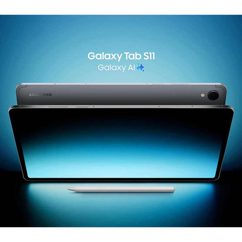 تبلت 11 اینچ سامسونگ مدل Galaxy Tab S11 ظرفیت 256 گیگابایت و رم 12 گیگابایت، قابلیت پشتیبانی از سیم کارت، رزولوشن دوربین 13 مگاپیکسل، پشتیبانی از قلم و کیبورد