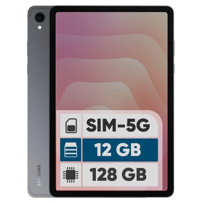 تبلت 11 اینچ سامسونگ مدل Galaxy Tab S11 5G ظرفیت 128 گیگابایت و رم 12 گیگابایت، قابلیت پشتیبانی از سیم کارت، رزولوشن دوربین 13 مگاپیکسل، پشتیبانی از قلم و کیبورد