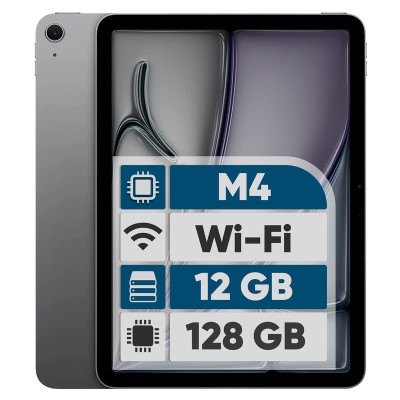تبلت 11 اینچ اپل مدل iPad Air 2026 M4 Wi-Fi ظرفیت 128 گیگابایت و رم 12 گیگابایت، رزولوشن دوربین اصلی 12 مگاپیکسل، پشتیبانی از قلم و کیبورد