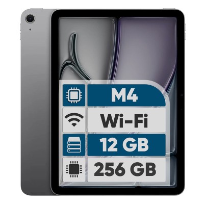 تبلت 11 اینچ اپل مدل iPad Air 2026 M4 Wi-Fi ظرفیت 256 گیگابایت و رم 12 گیگابایت، رزولوشن دوربین اصلی 12 مگاپیکسل، پشتیبانی از قلم و کیبورد