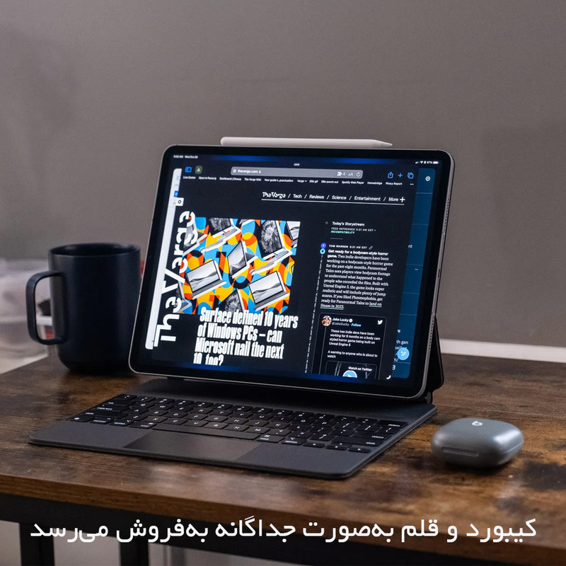 تبلت 11 اینچ اپل مدل IPad Pro 2025 M5 Wi-Fi ظرفیت 2 ترابایت و رم 16 گیگابایت، رزولوشن دوربین 12 مگاپیکسل، پشتیبانی از قلم و کیبورد